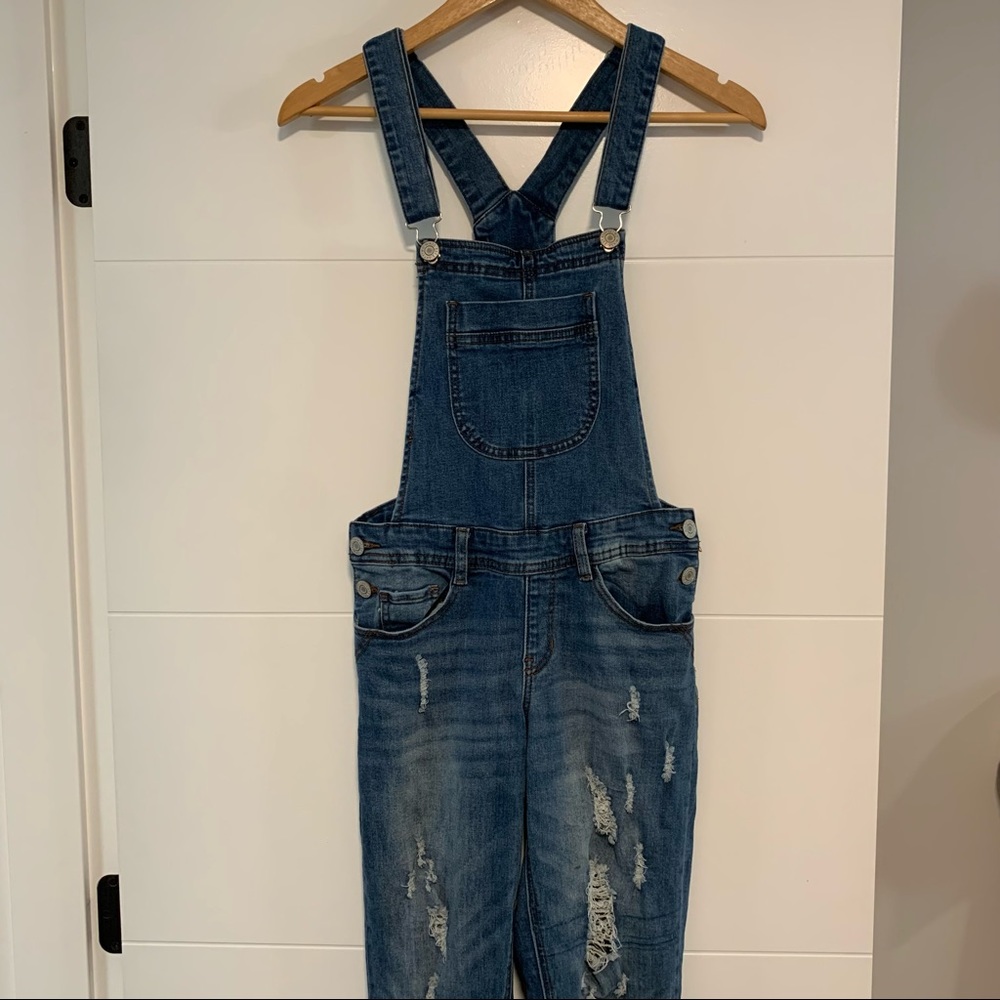 Ardene | Distressed Denim Overalls